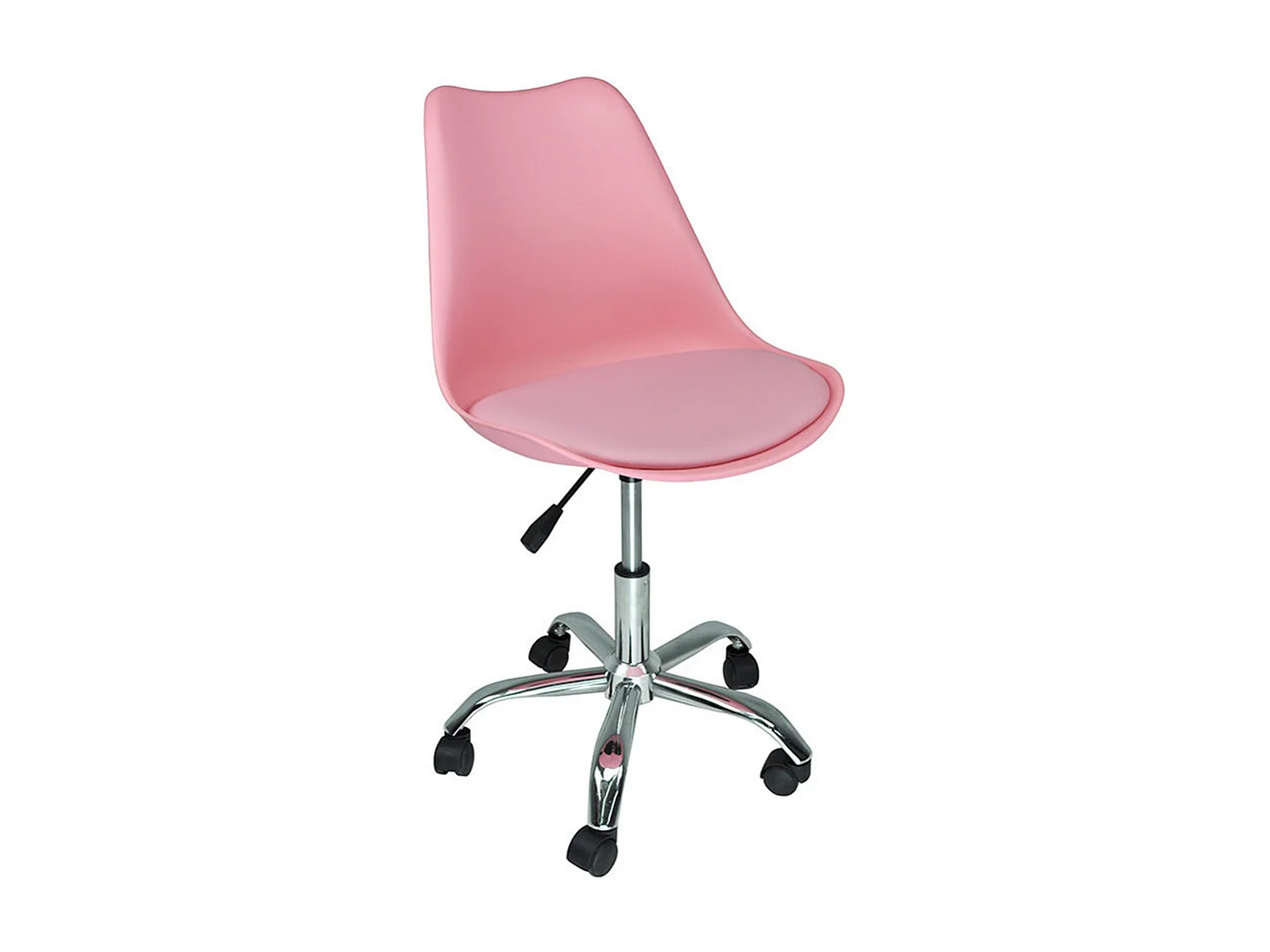 Sedia Da Ufficio Con Rotelle Moderna Girevole Regolabile In Altezza In Plastica Bianca E Sintetico Arancione Bur10497 38311776