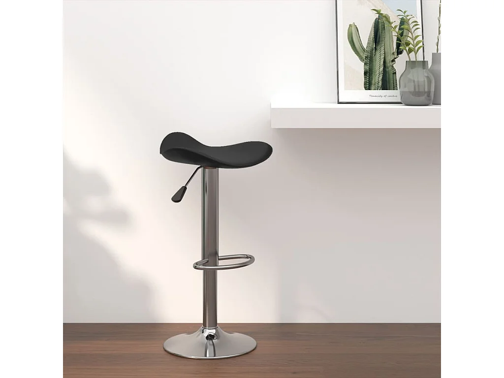Set Di 2 Sgabelli Da Bar Regolabili In Pelle - Seduta Imbottita Grigio/Bianco, Base Cromata, Altezza 84-106 Cm, Poggiapiedi - Per Cucina, Bar, Ristoranti