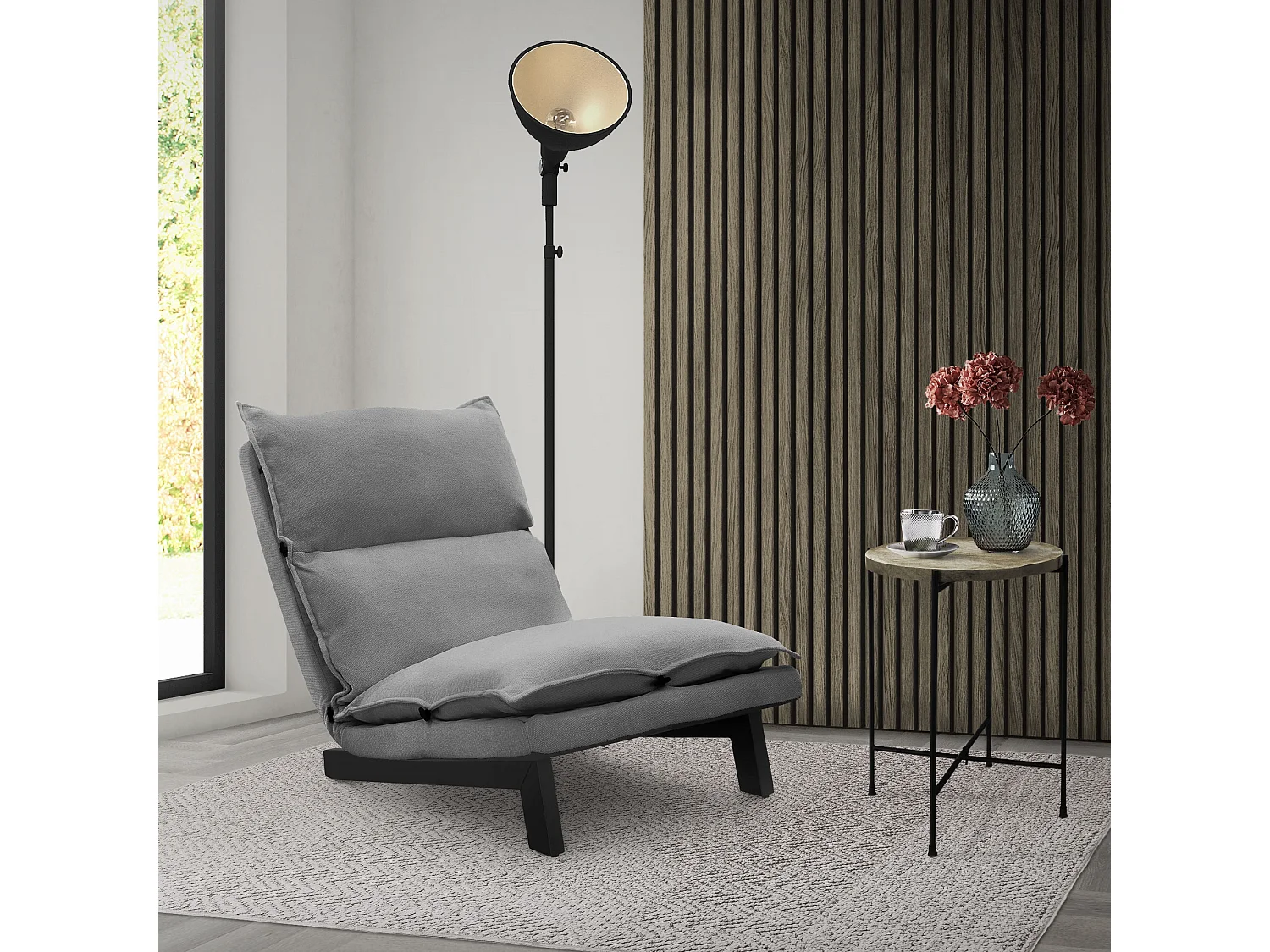 Poltrona Da Salotto Moderna LukeAlon In Lino Arancione - Girevole 360° Con Schienale Alto E Base In Metallo